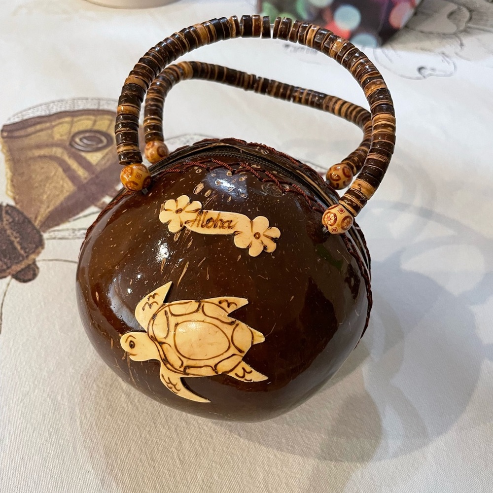 Real Coconut Purse from Hawaii